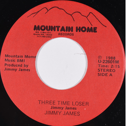 Jimmy James (34) Three Time Loser Vinyl 7" USED