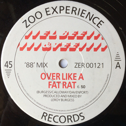 El Bee & Tee Over Like A Fat Rat ('88' Mix) Vinyl 12" USED