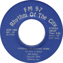 Jim Kirk Kansas, I'm Coming Home Vinyl 7" USED