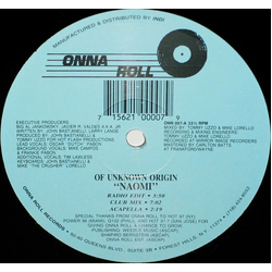 Of Unknown Origin (2) Naomi Vinyl 12" USED