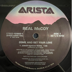 Real McCoy Come And Get Your Love Vinyl 12" USED