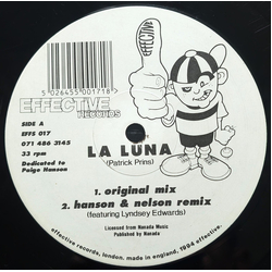 Patrick Prins / Da-Silo La Luna / Bass Funk Vinyl 12" USED