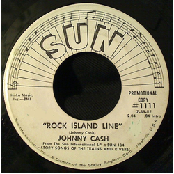 Johnny Cash Rock Island Line Vinyl 7" USED