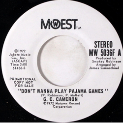 G.C. Cameron Don't Wanna Play Pajama Games Vinyl 7" USED