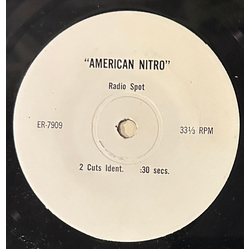 No Artist "American Nitro" Radio Spot Vinyl 7" USED