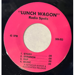 Unknown Artist "Lunch Wagon" (Radio Spots) Vinyl 7" USED