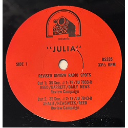 No Artist "Julia" Revised Review Radio Spots Vinyl 7" USED