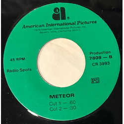 No Artist Meteor (Radio Spots) Vinyl 7" USED