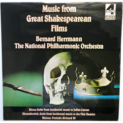 Bernard Herrmann / National Philharmonic Orchestra Music From Great Shakespearean Films Vinyl LP USED