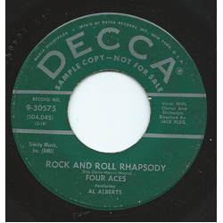 The Four Aces Rock And Roll Rhapsody / I Wish I May, I Wish I Might Vinyl 7" USED