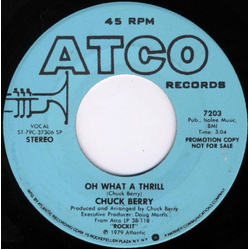 Chuck Berry Oh What A Thrill Vinyl 7" USED