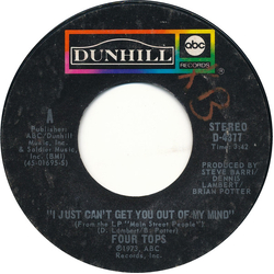 Four Tops I Just Can't Get You Out Of My Mind Vinyl 7" USED