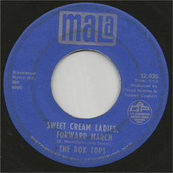 Box Tops Sweet Cream Ladies, Forward March / I See Only Sunshine Vinyl 7" USED