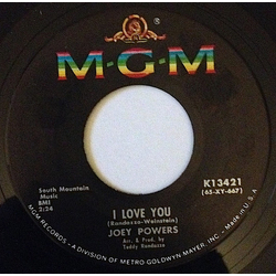 Joey Powers Leave Me Alone / I Love You Vinyl 7" USED