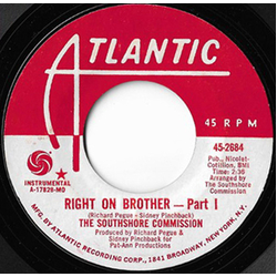 South Shore Commission Right On Brother Vinyl 7" USED