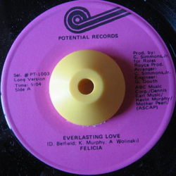 Felicia (11) Everlasting Love Vinyl 7" USED