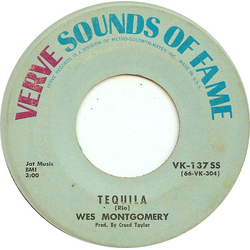 Wes Montgomery Tequila / Goin' Out Of My Head Vinyl 7" USED