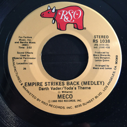 Meco Monardo Empire Strikes Back (Medley) Vinyl 7" USED