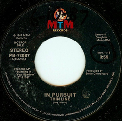 In Pursuit (2) Thin Line Vinyl 7" USED