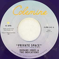 Durand Jones & The Indications Private Space Vinyl 7" USED