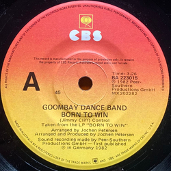 Goombay Dance Band Born To Win Vinyl 7" USED