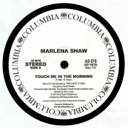 Marlena Shaw Touch Me In The Morning Vinyl 12" USED