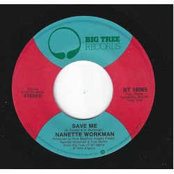 Nanette Workman Save Me Vinyl 7" USED