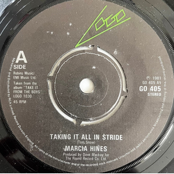 Marcia Hines Taking It All In Stride Vinyl 7" USED