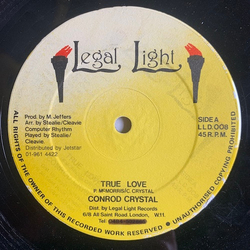 Conrad Crystal / Tristan Palmer True Love / Good Looking Baby Vinyl 12" USED