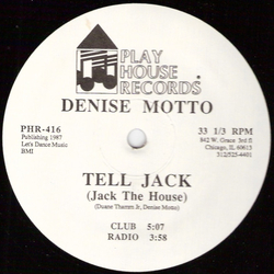 Denise Motto Tell Jack (Jack The House) Vinyl 12" USED