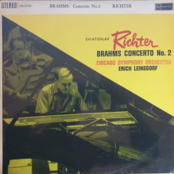 Johannes Brahms / Sviatoslav Richter / Chicago Symphony Orchestra / Erich Leinsdorf Concerto No. 2 Vinyl LP USED