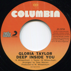 Gloria Taylor Deep Inside You / World That's Not Real Vinyl 7" USED