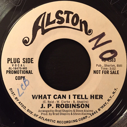 J. P. Robinson What Can I Tell Her / Doggone It Vinyl 7" USED
