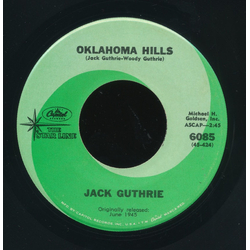 Jack Guthrie Oklahoma Hills Vinyl 7" USED