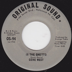 Gene West In The Ghetto / Little Girl Vinyl 7" USED