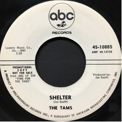 The Tams Shelter / Get Away (Leave Me Alone) Vinyl 7" USED