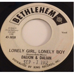 Dalion & Dalian Lonely Girl, Lonely Boy Vinyl 7" USED