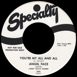 Angel Face (4) / The Jimmy Davis Combo You're My All And All Vinyl 7" USED