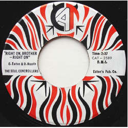 The Soul Controllers Right On, Brother - Right On / I Ain't Lyin' Vinyl 7" USED