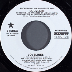 Souvenir (8) Lovelines Vinyl 7" USED