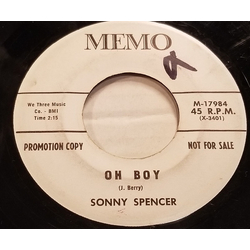 Sonny Spencer Oh Boy / Gilee Vinyl 7" USED