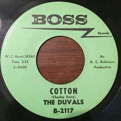 The Duvals (5) Cotton / What Am I? Vinyl 7" USED