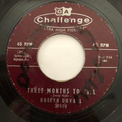 Huelyn Duvall Three Months To Kill Vinyl 7" USED