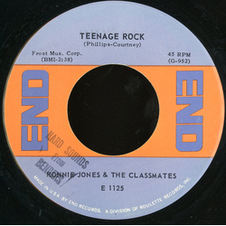 Ronnie Jones And His Classmates Teenage Rock / Little Girl Next Door Vinyl 7" USED