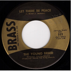 The Young Breed (2) Let There Be Peace / Carol Of The Drum Vinyl 7" USED