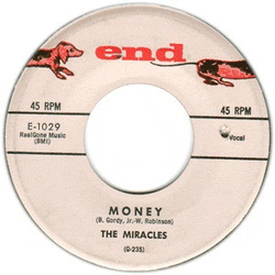 The Miracles Money Vinyl 7" USED