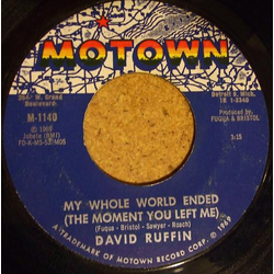 David Ruffin My Whole World Ended (The Moment You Left Me) / I've Got To Find Myself A Brand New Baby Vinyl 7" USED