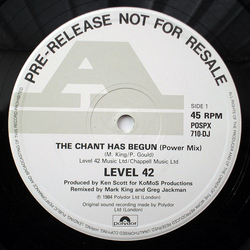 Level 42 The Chant Has Begun (Power Mix) Vinyl 12" USED