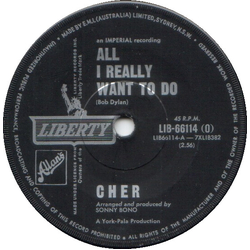 Cher All I Really Want To Do / I'm Gonna Love You Vinyl 7" USED