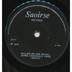 James Connolly Folk Ballad Of Joe Cahill Vinyl 7" USED